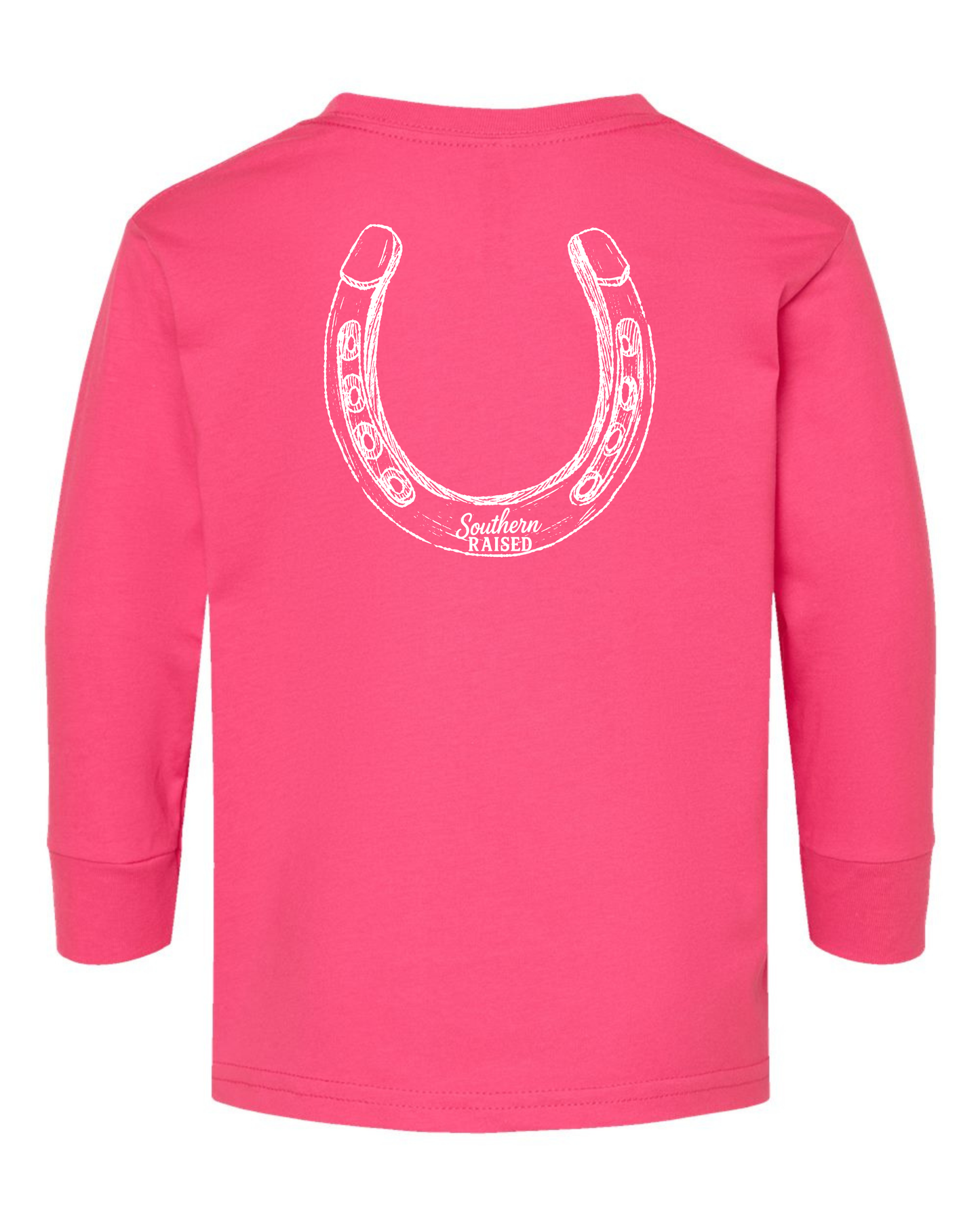 Long Sleeve Horseshoe Sketch Tee