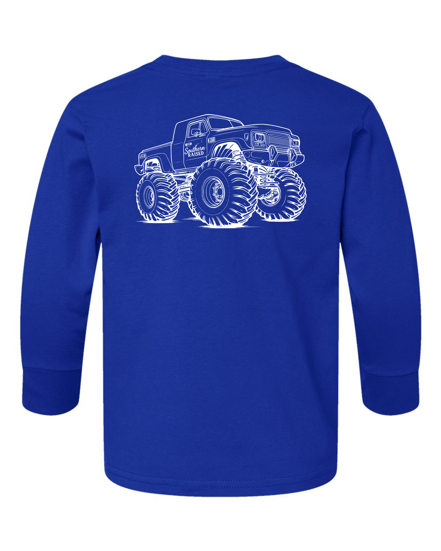 Long Sleeve Monster Truck Sketch Tee