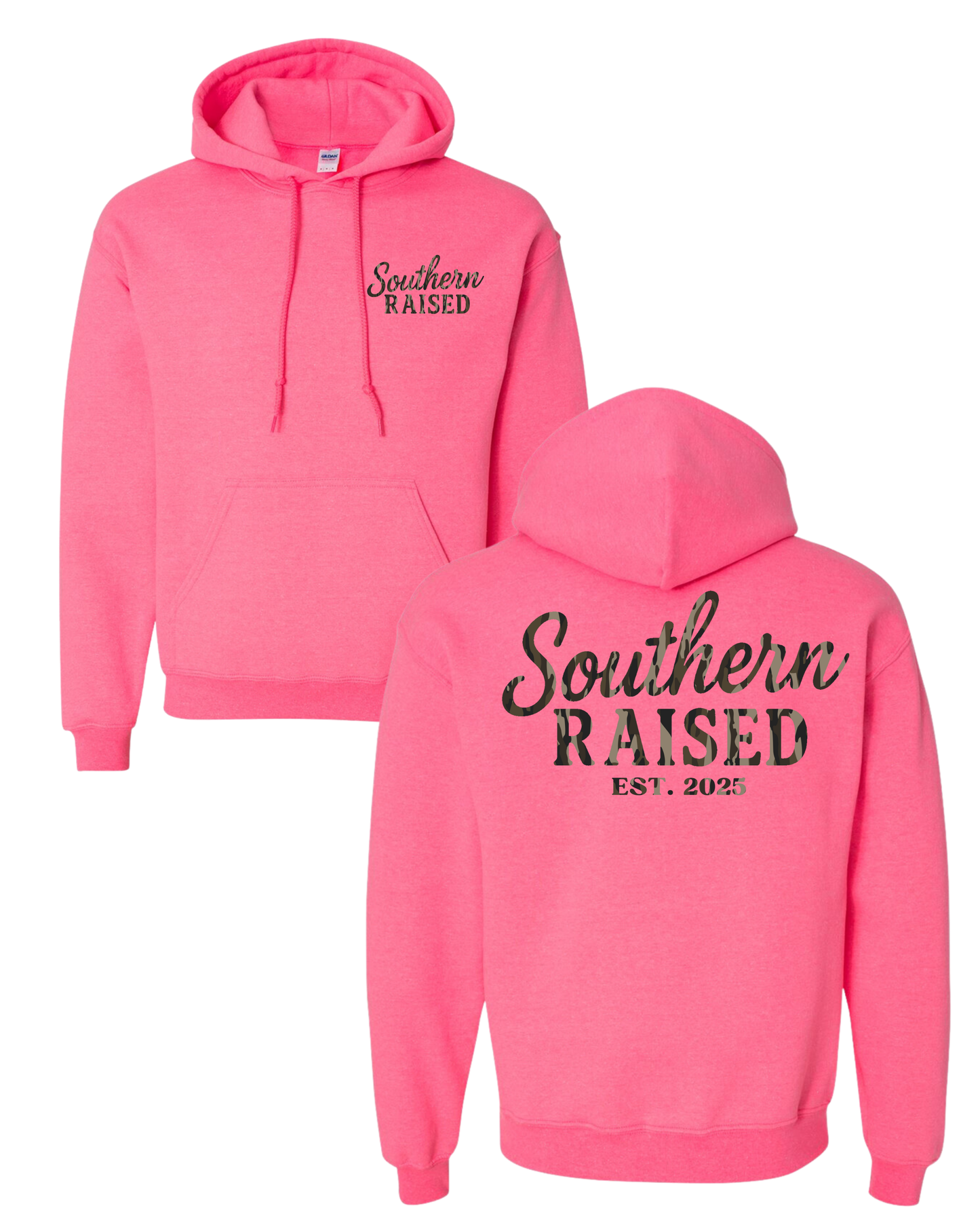 Adult Pink Hunting Logo Hoodie