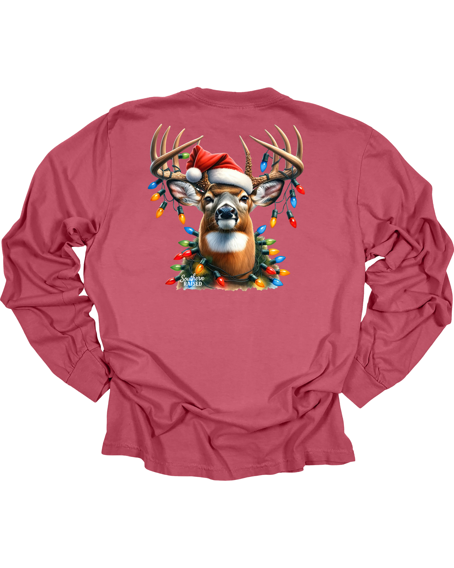 Adult Christmas Light Buck Long Sleeve