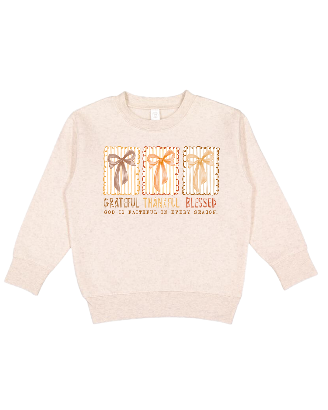 Grateful Thankful Blessed Crewneck