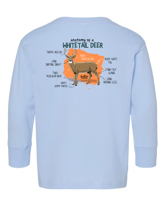 Whitetail Deer Anatomy Long Sleeve