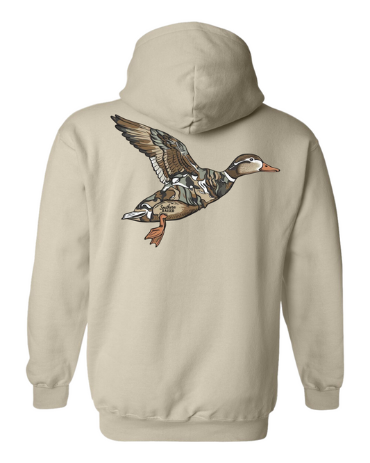 Adult Nash Camo Duck Hoodie Sand