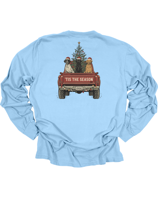 Adult Tis The Season Dogs Long Sleeve