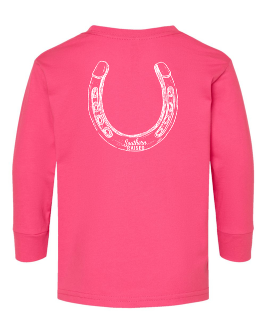 Long Sleeve Horseshoe Sketch Tee