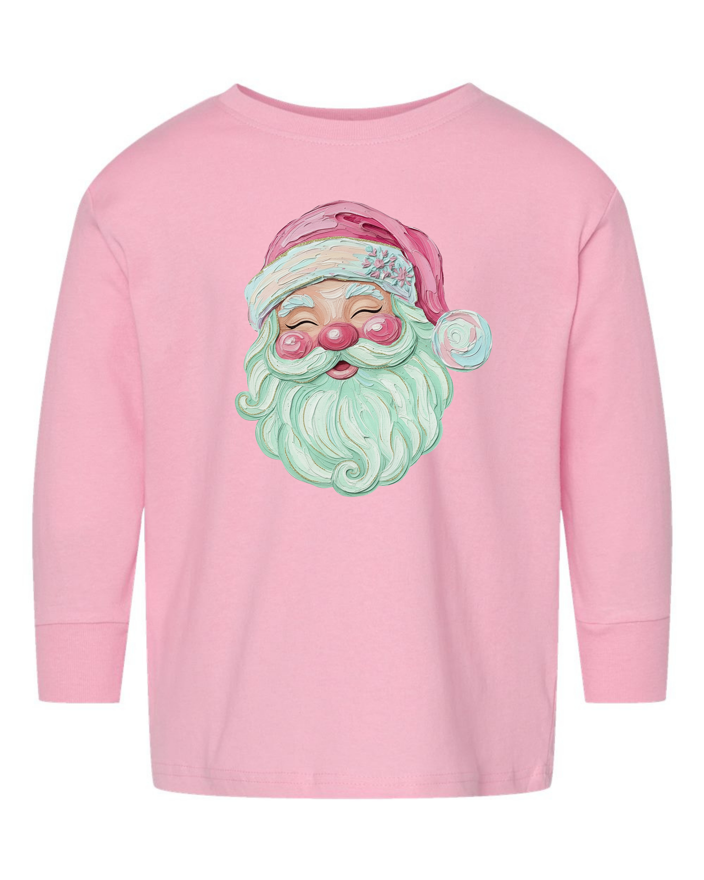 Pink Santa Long Sleeve