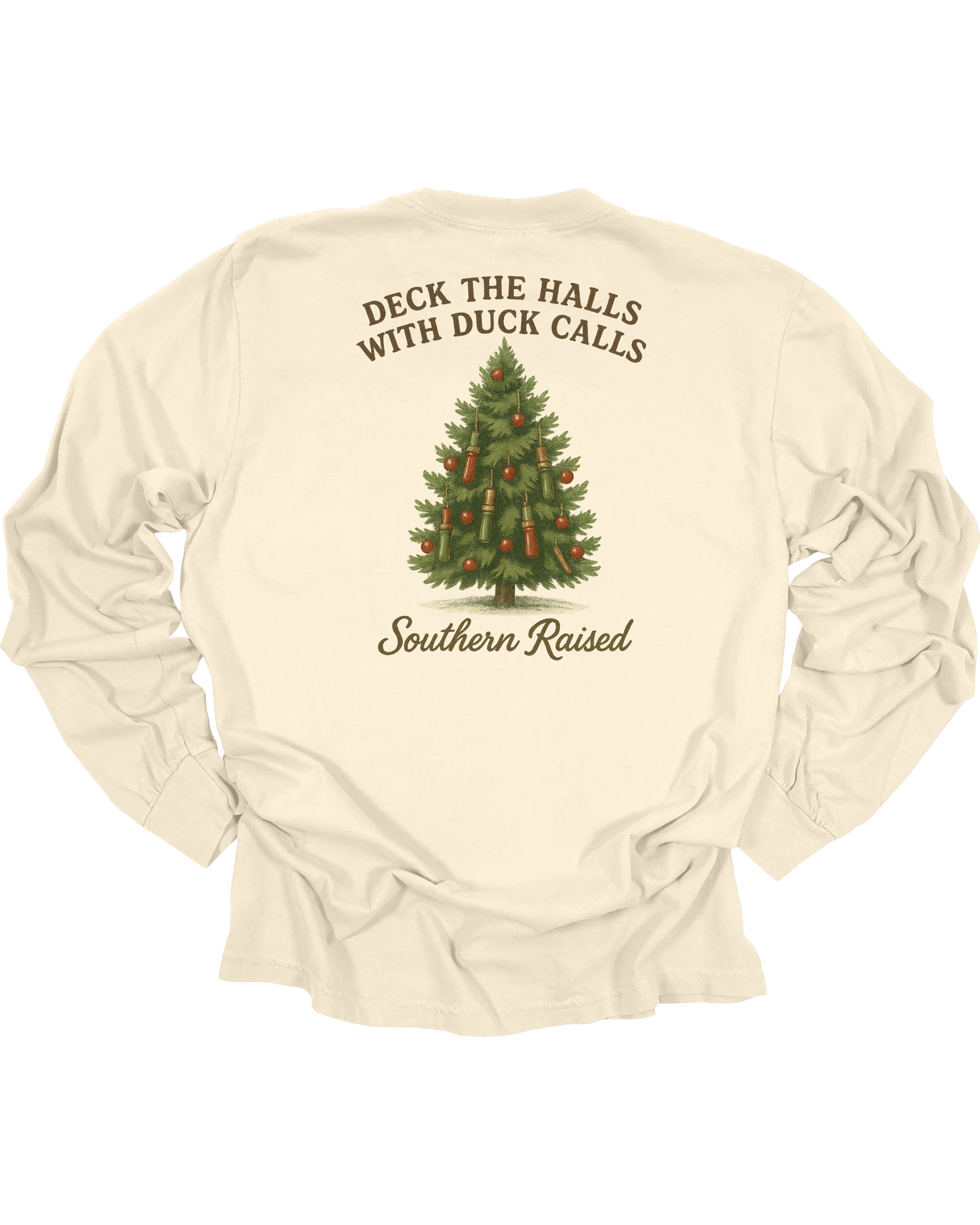 Adult Duck Call Christmas Long Sleeve