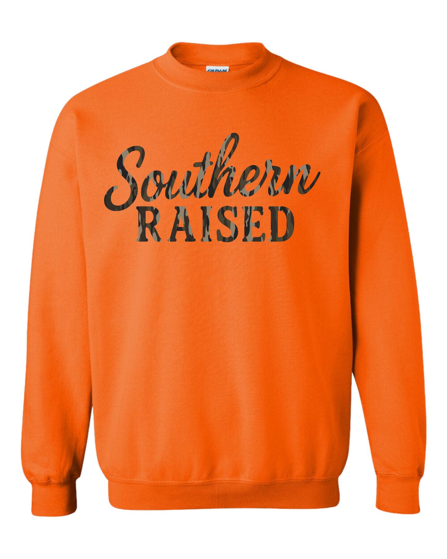 Adult Orange Hunting Logo Crewneck