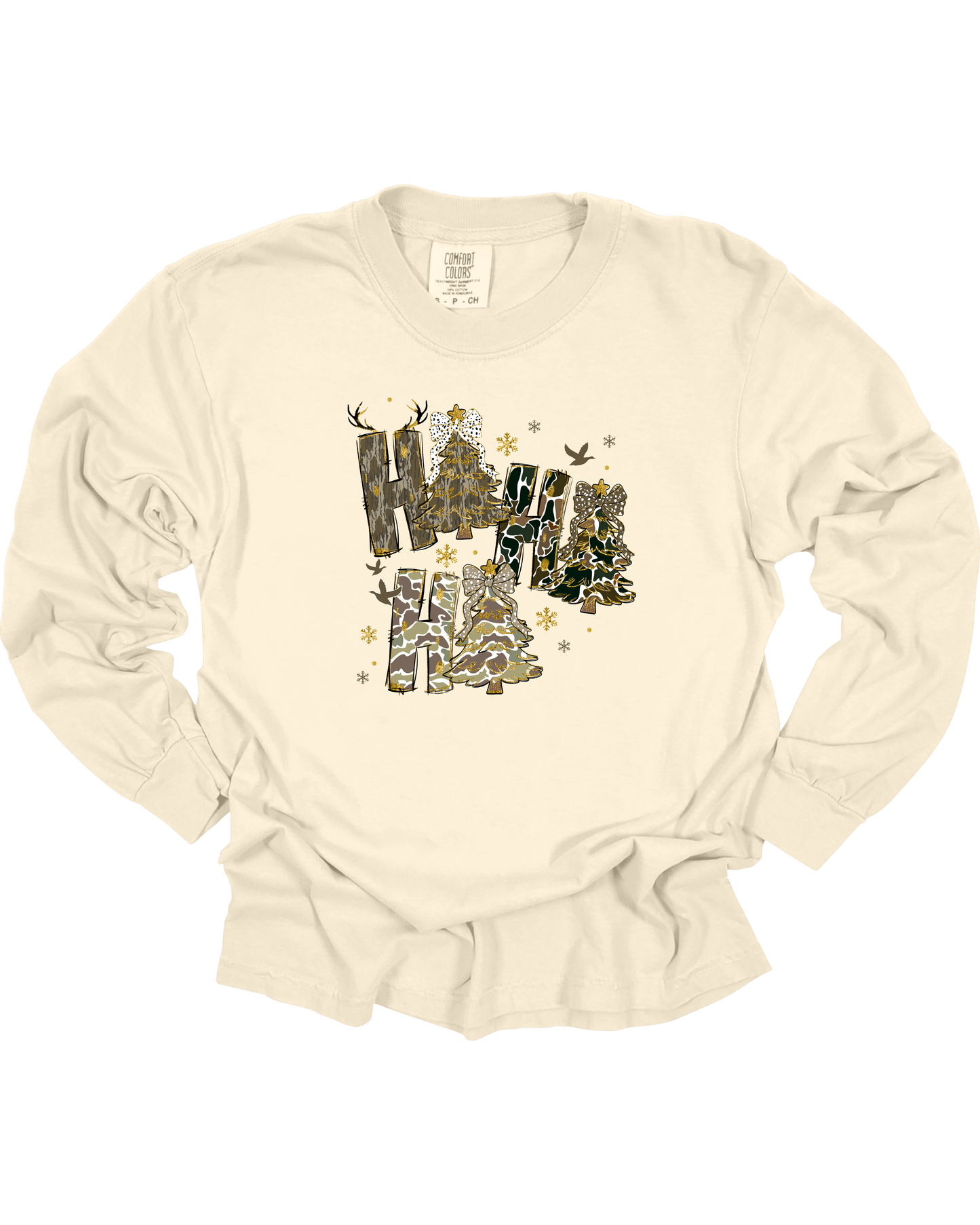 Adult Ho Ho Camo Long Sleeve