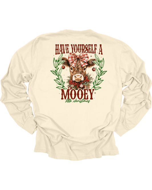 Adult Mooey Christmas Long Sleeve