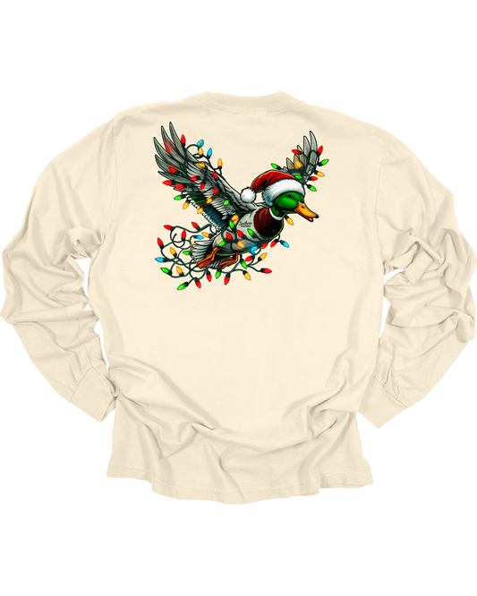 Adult Christmas Light Duck Long Sleeve