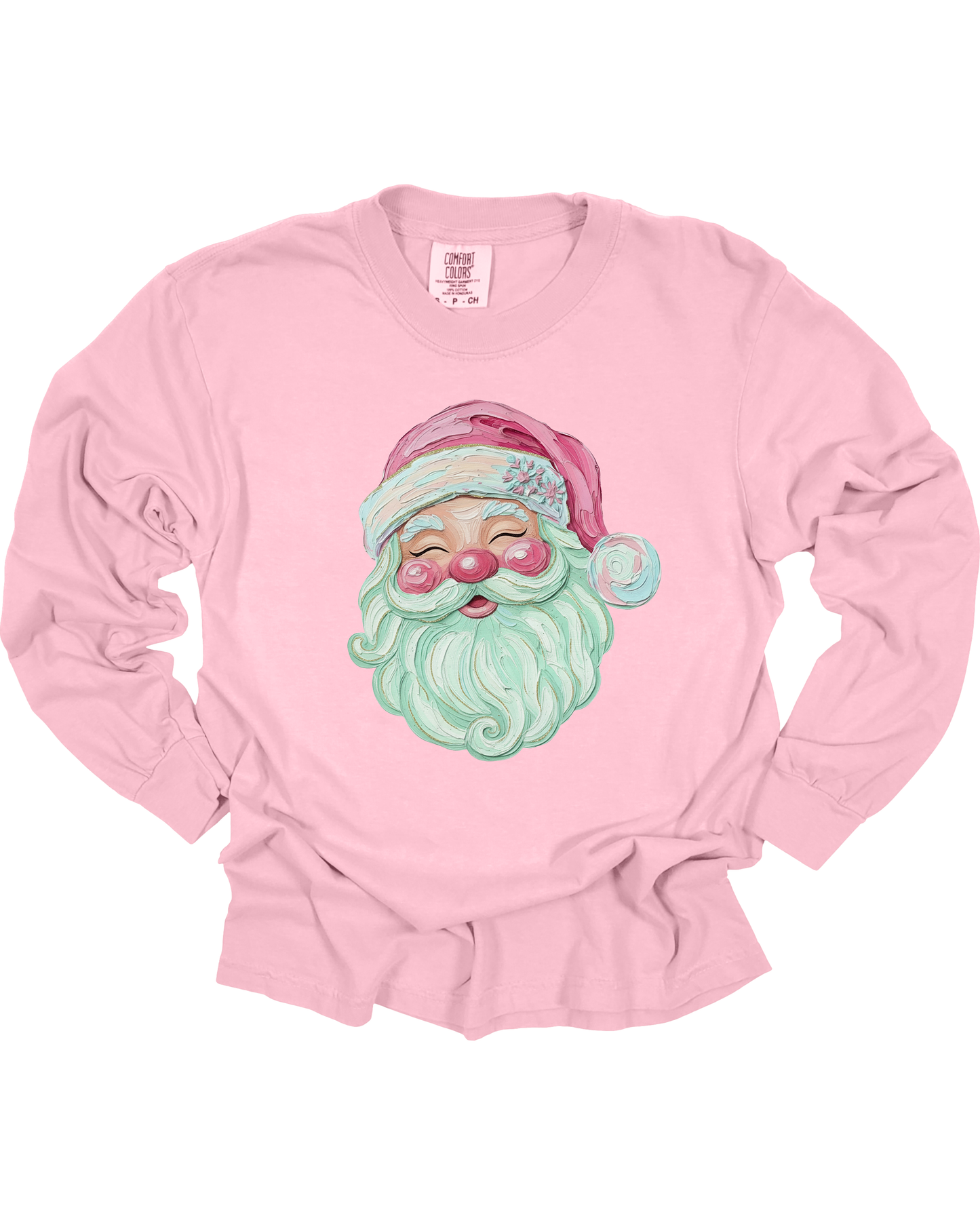 Adult Pink Santa Long Sleeve