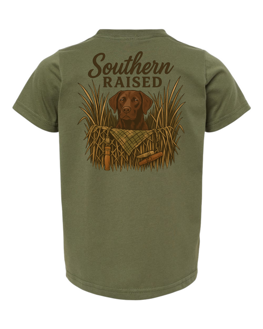 Chocolate Lab Duck Blind